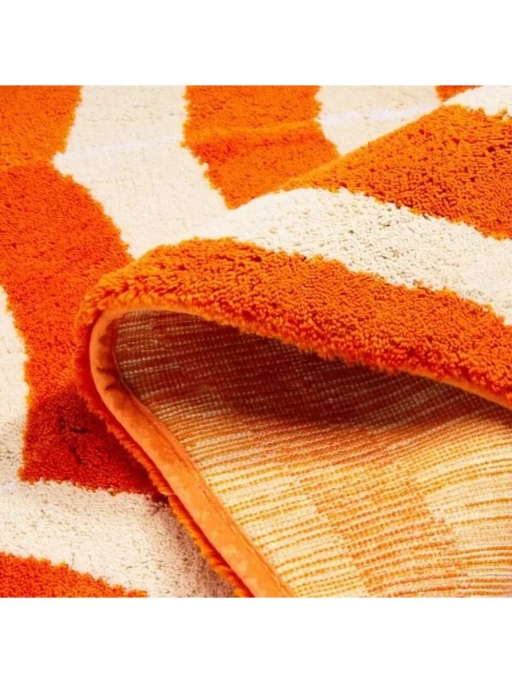 NWT Abyss & Habidecor Parasol Bath Rug Tangerine Size 35